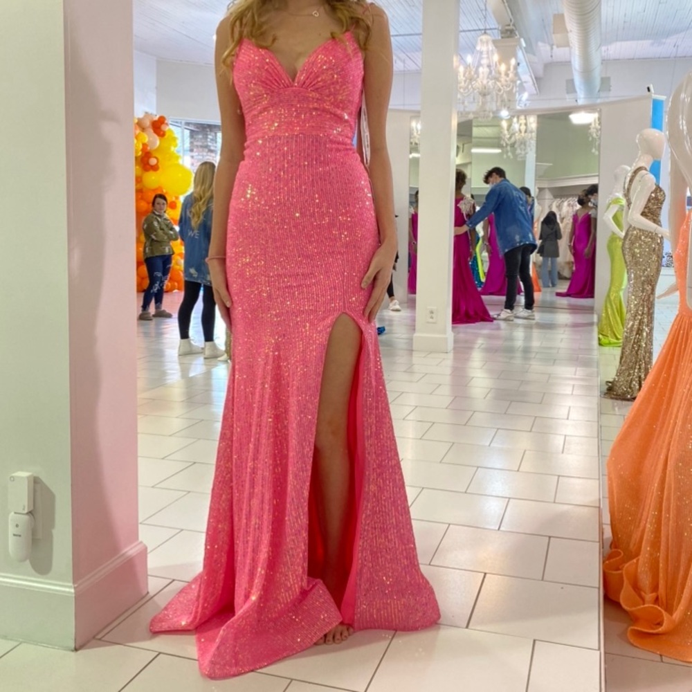Pink Sherri Hill Size 00 Dress